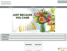 Tablet Screenshot of gunnelsflowers.com